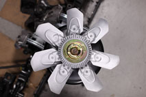 Aluminum fan and clutch assembly